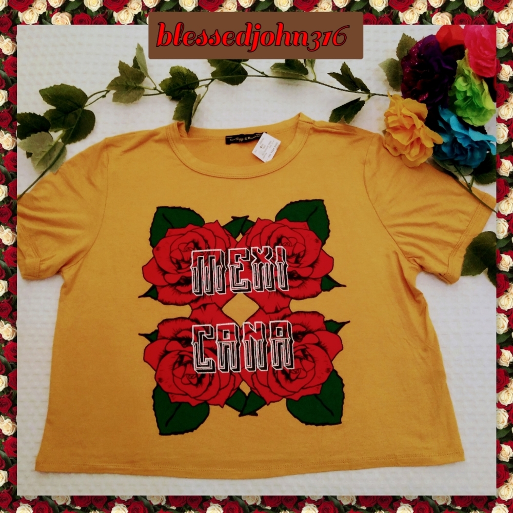 Mexicana Crop Top Juniors Medium NWT